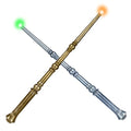 Light Up Magic Wand with Sounds, 2 Pack, Black & Brown I8763