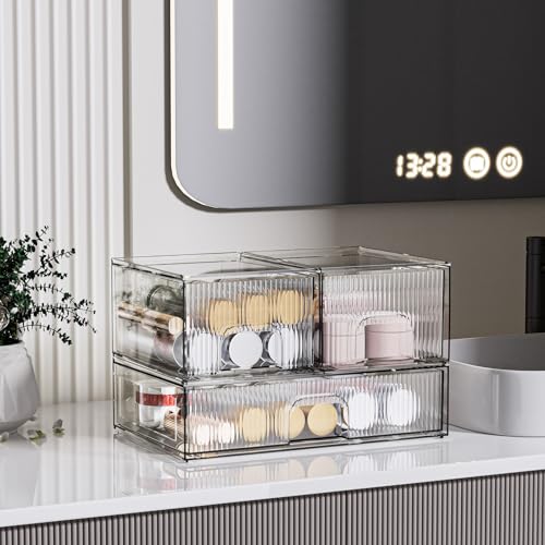 3 Pack Clear Acrylic Drawer Cosmetic Organizer N94085