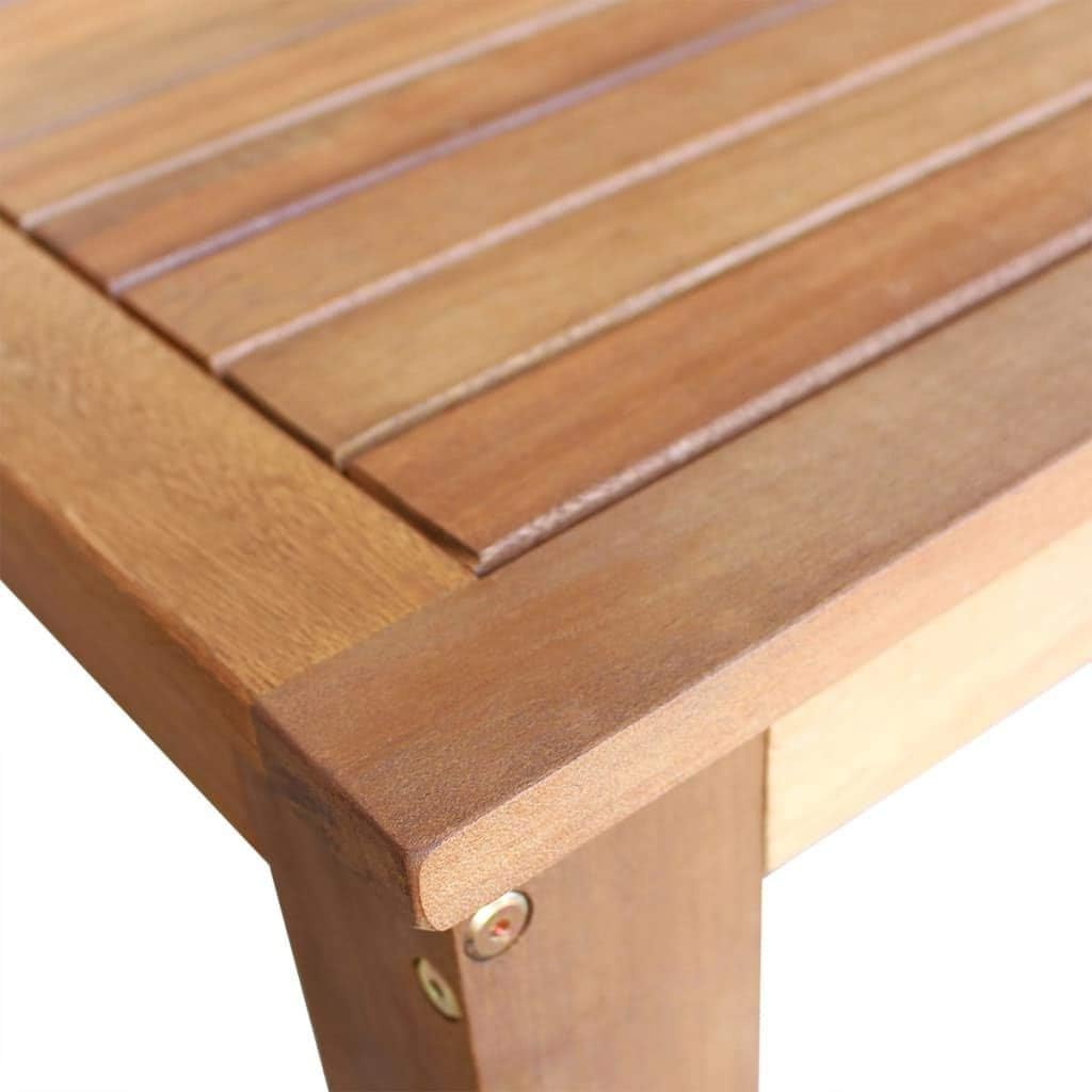 Solid Acacia Wood Bar Table 47.2"x23.6" Brown R1491
