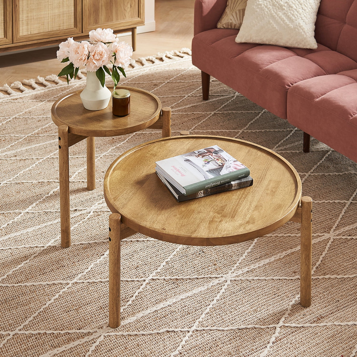 Round Solid Wood Coffee Table B5153