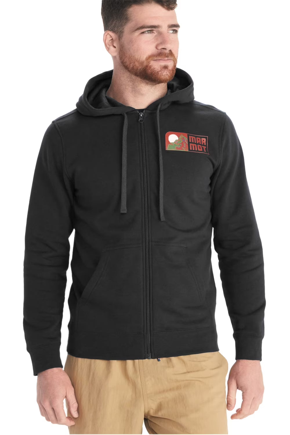 Mens Full Zip Hoodie Large Black H6512