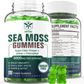 Sugar-Free Sea Moss Gummies 5000mg with Chlorophyll, ACV, D3, Burdock Root, Bladderwrack 60 Chews J72351