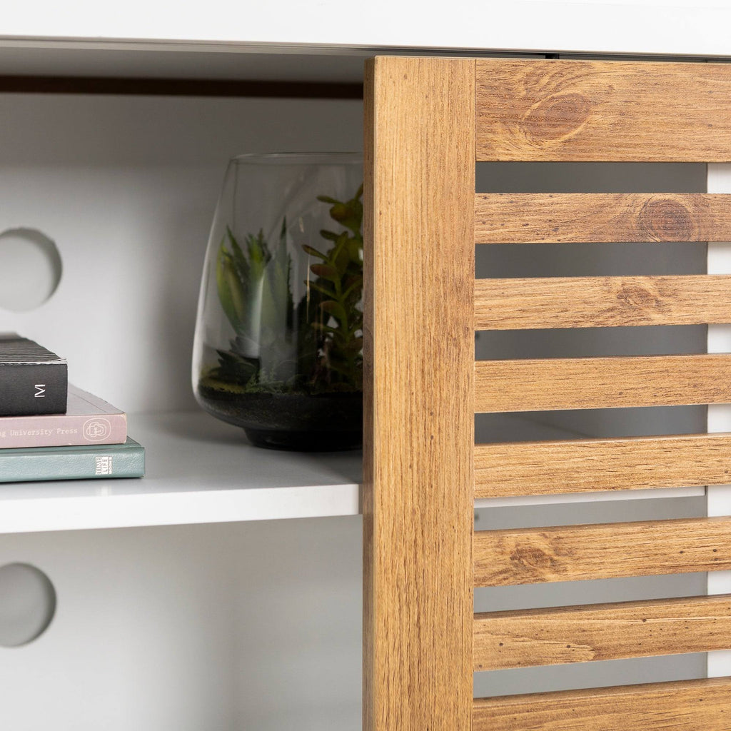 Sliding Door TV Console - Grey Wash A6262
