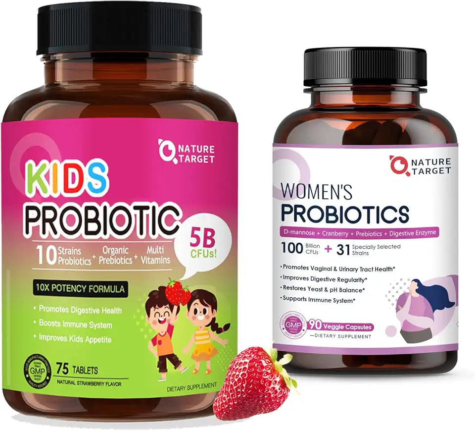 Probiotics for Women Digestive Health + Kids Probiotic Chewable R738423