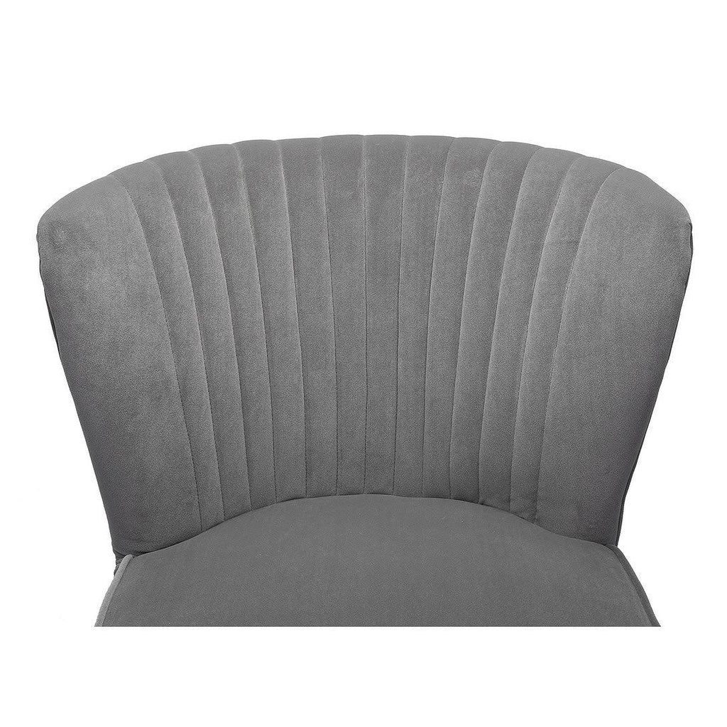 Grey Gold Legs Side Chair Set of 2 L4998