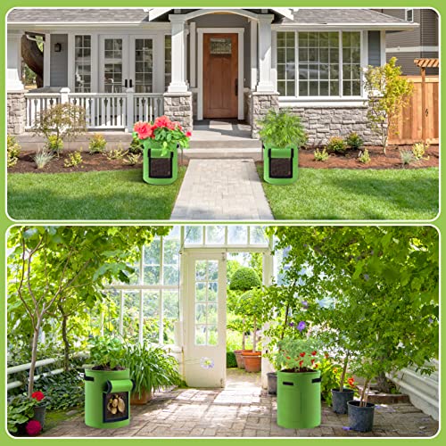 2 Pack 7 Gallon Potato Grow Bags with Handles and Access Flap Q540476