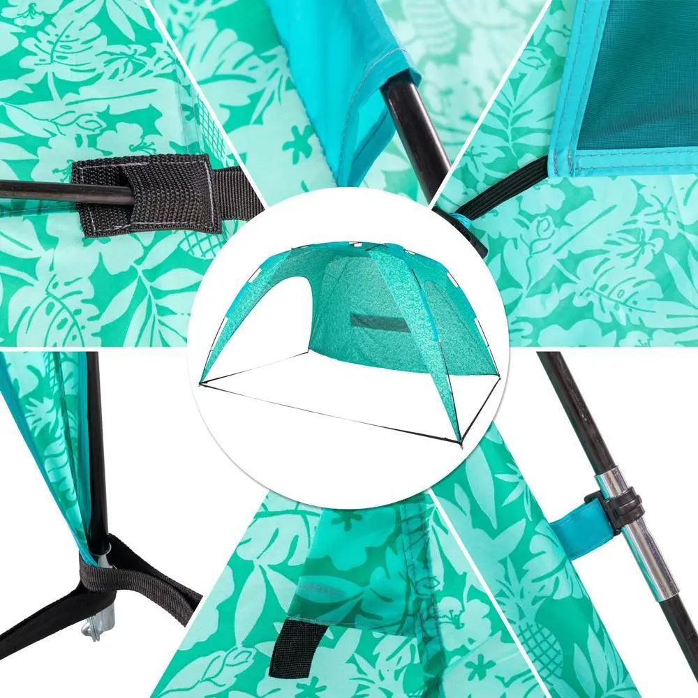 Pop Up Beach Tent Sun Shelter With Bag O474527