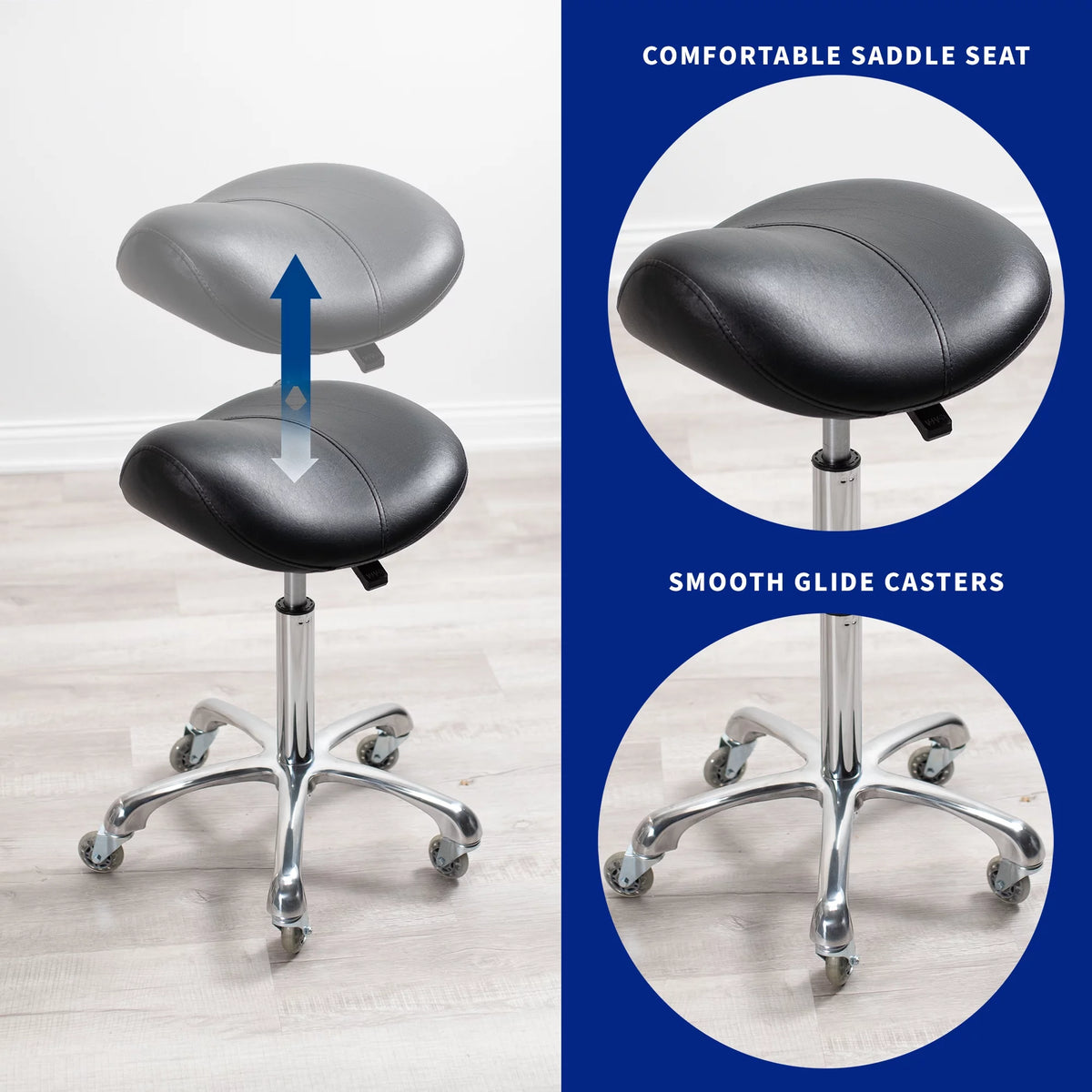 Ergonomic Height Adjustable Saddle Stool C31972