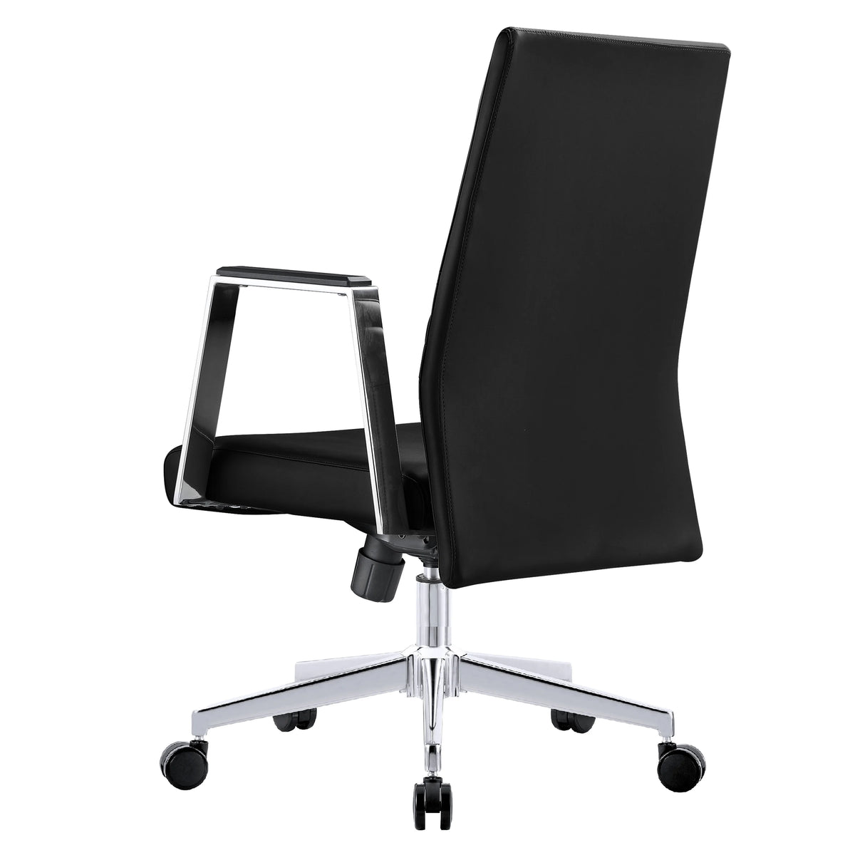 Black Upholstered Leather Swivel Office Chair O4771