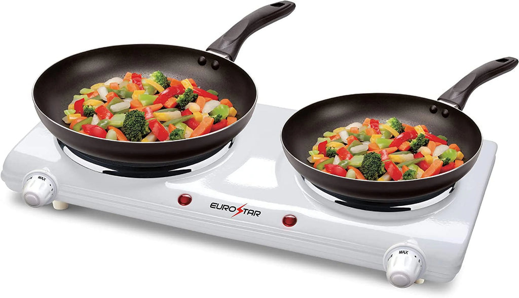 White Double Burner Z602231