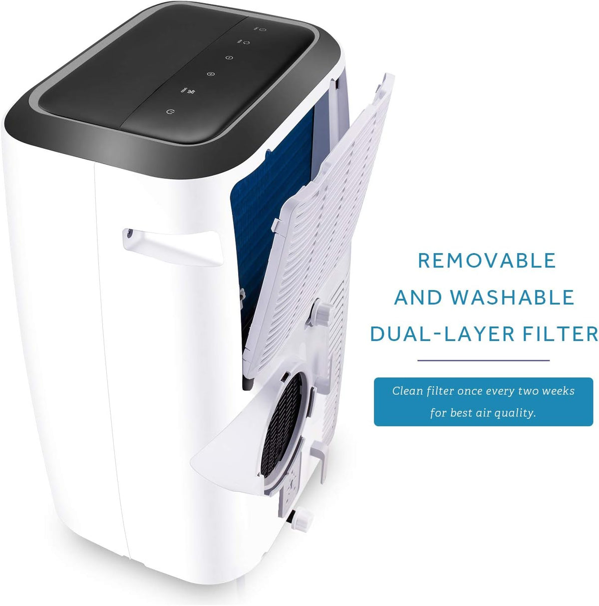 Portable Air Conditioner 14,000 BTU with Remote Control, White R37733