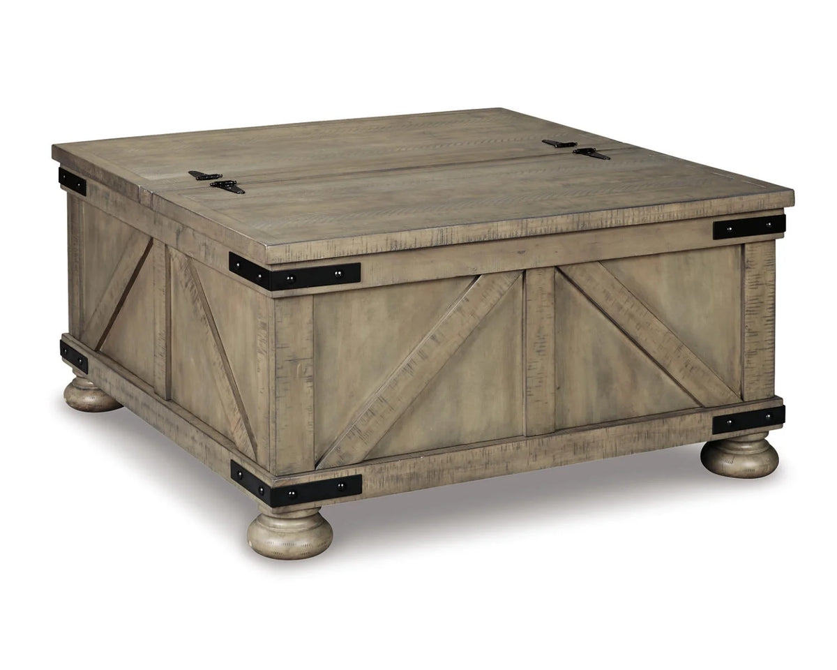 Gray Coffee Table With Storage F513