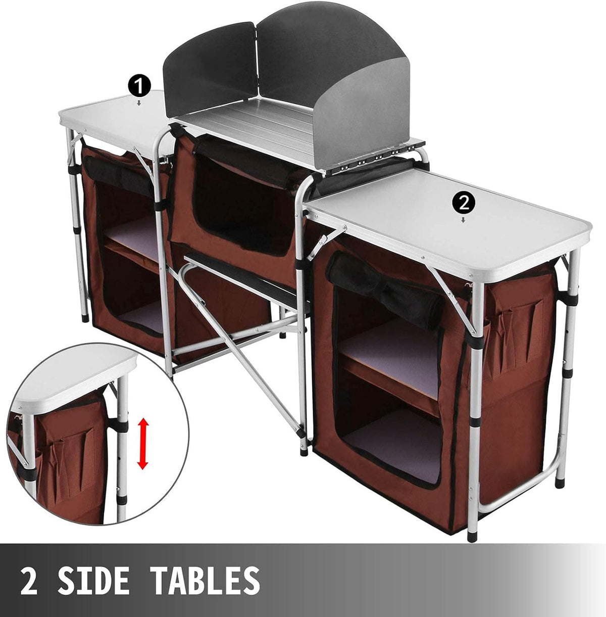 Portable Aluminum Folding Cook Table U1445