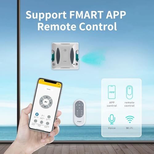Window Cleaner Robot Double-Sided Spray Water 3800Pa Suction R7821