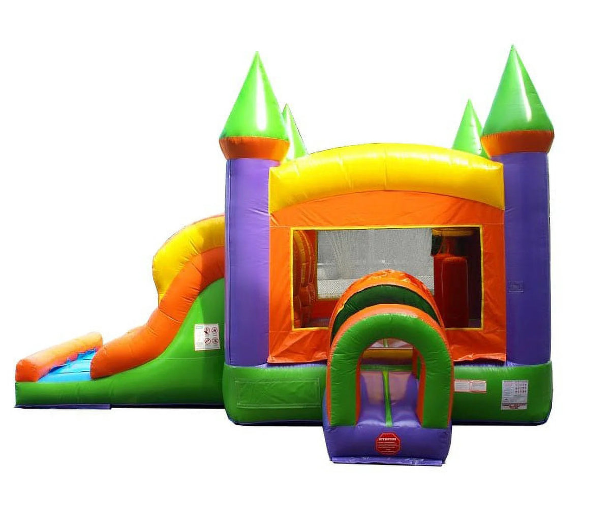 Orange Commercial Inflatable Bounce House with Dual Slide L38799