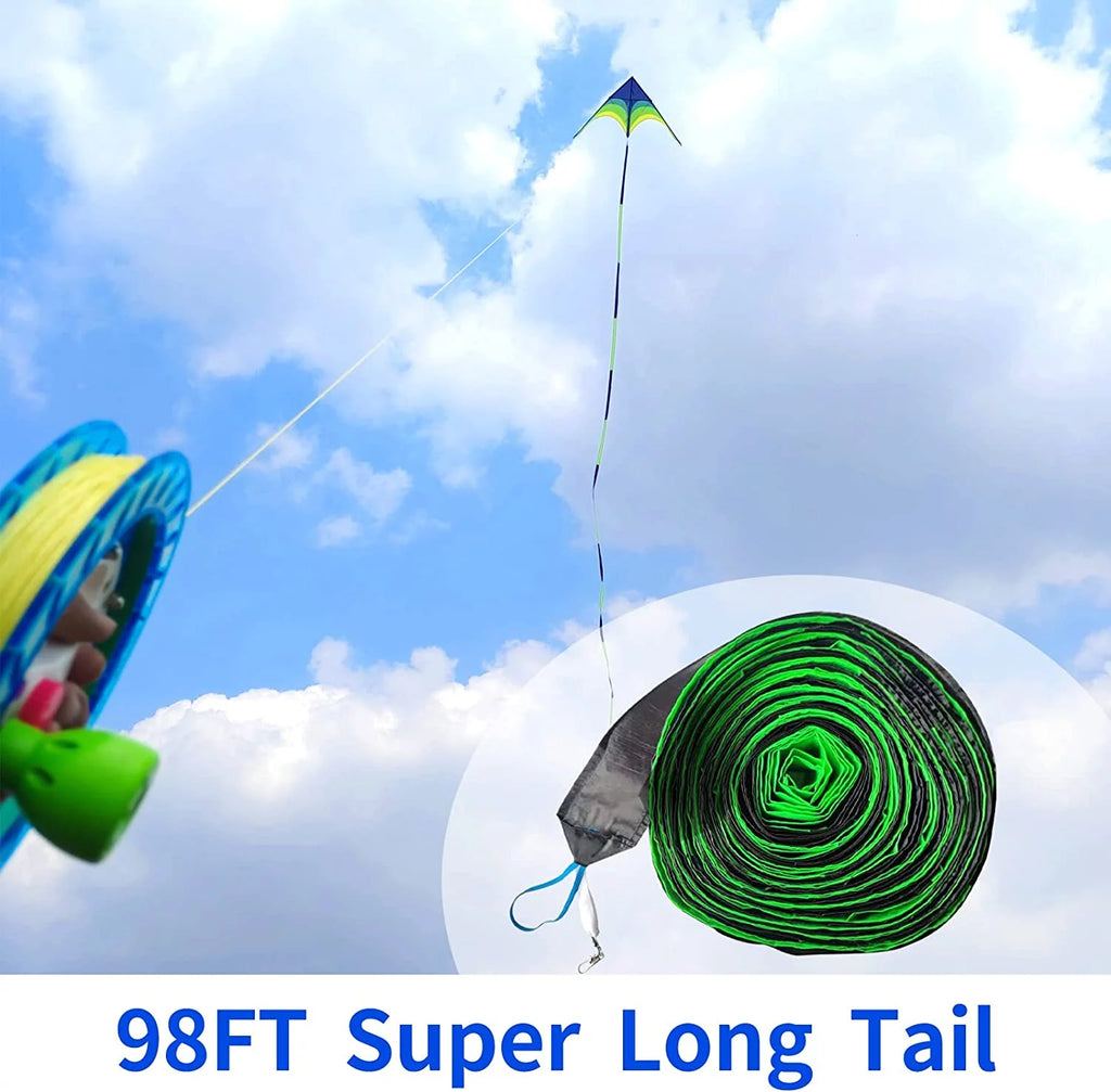 Black Green Giant Delta Kite R42908