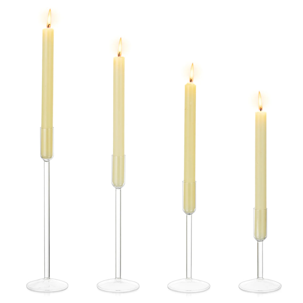 Glass Candlestick Holders Set of 4 Z69506