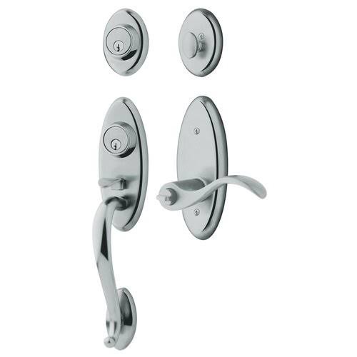 Satin Black Full Dummy Handleset with Wave Lever F653