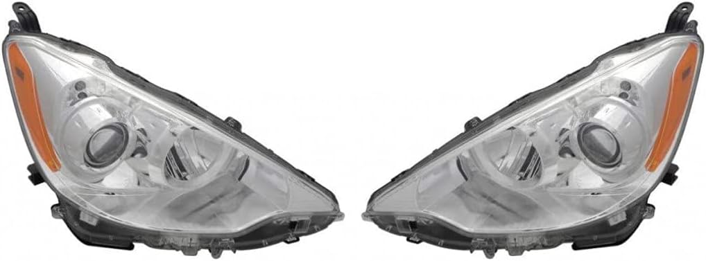 Pair Head Lights for Toyota Prius c J613