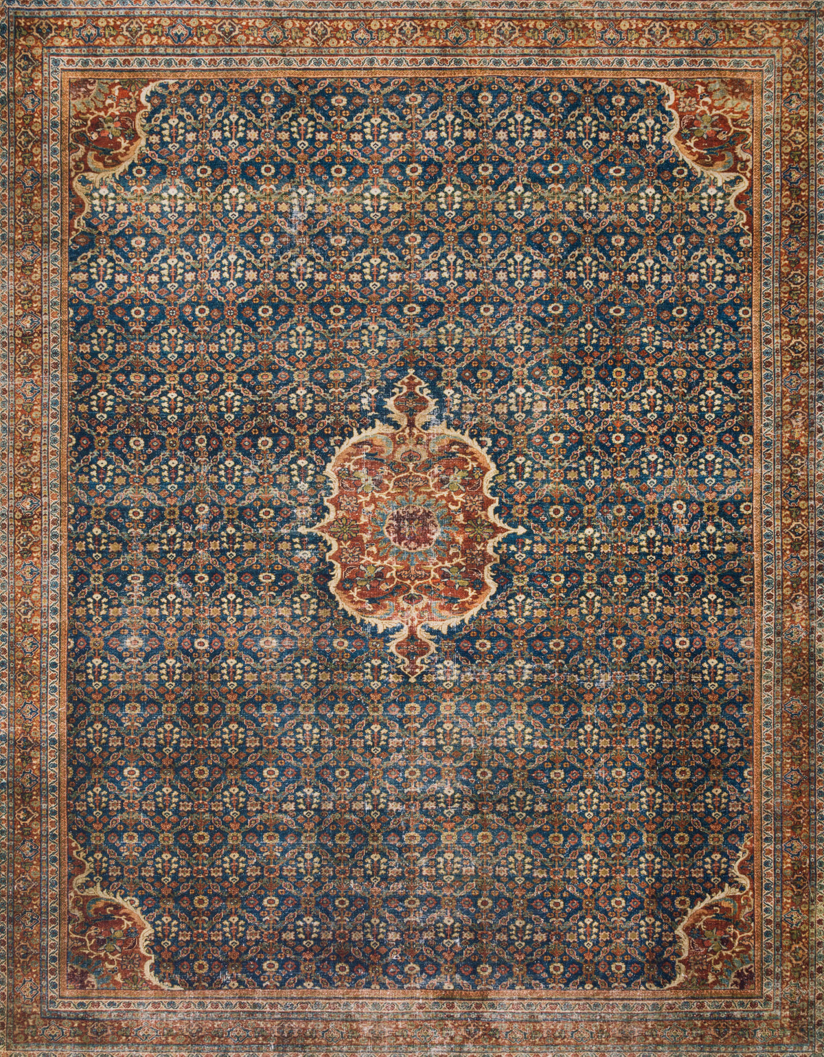 Cobalt Blue Spice Rug U52946