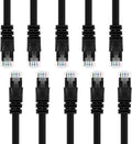 20-Pack Cat5e Ethernet Patch Cable 10 Feet Black L6196