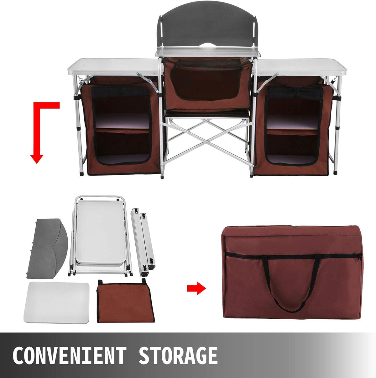 Portable Aluminum Folding Cook Table U1445