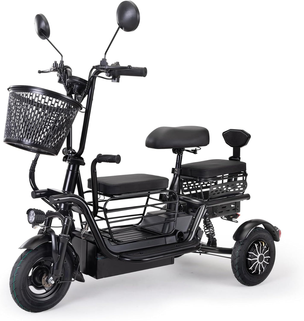 Black 48V 400W 3-Wheel Electric Tricycle G34183