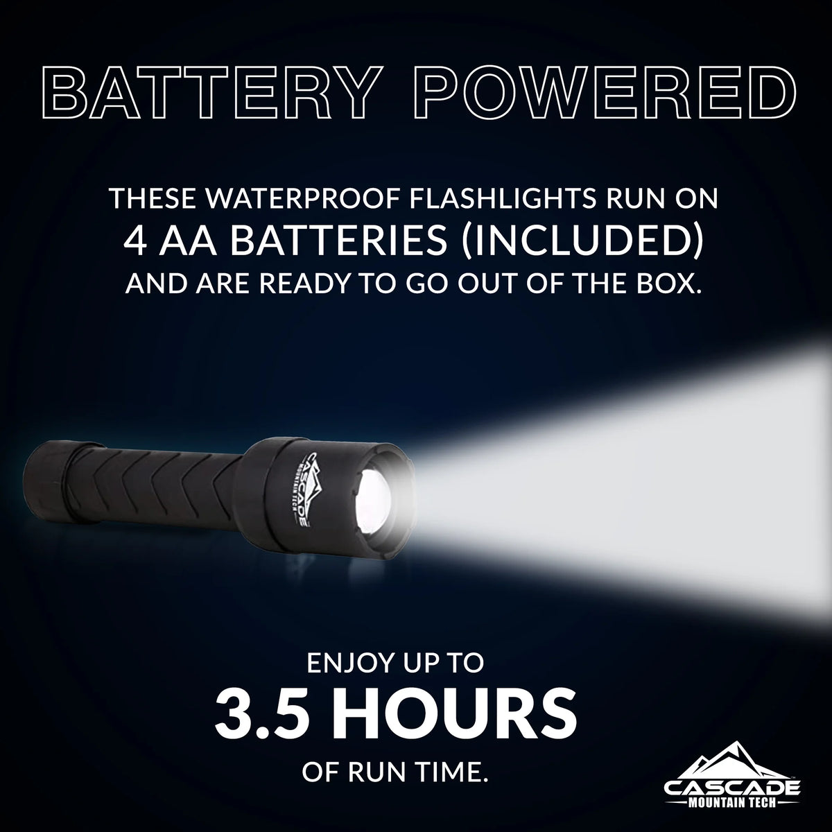 3 Pack Waterproof LED Flashlight G20250