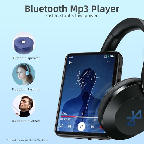Black 32GB Bluetooth MP3 Player with Touch Screen X5759