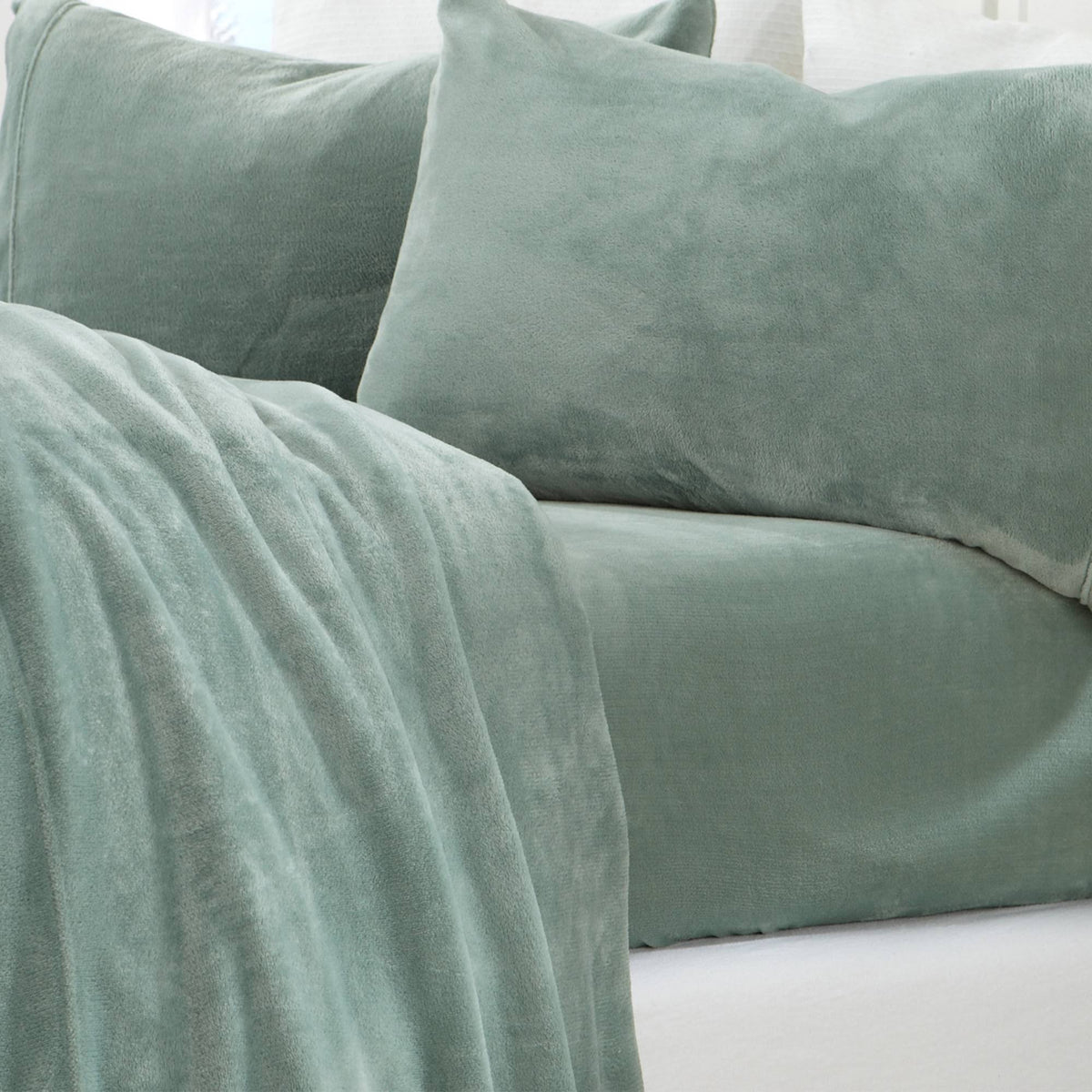 Jade Velvet Plush Sheet Set California King Z15260