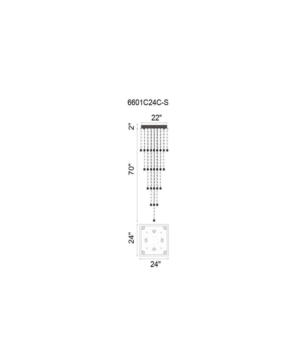 Square 8 Light Flush Mount O138