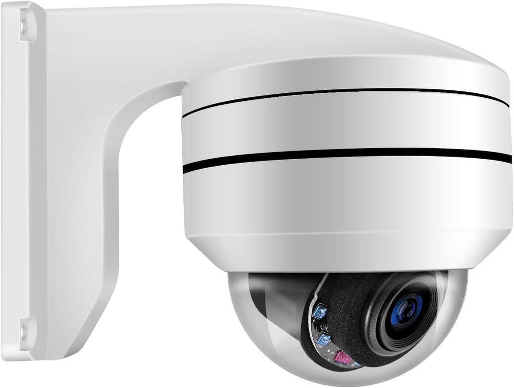 5MP PoE PTZ Camera with 4X Optical Zoom, Built-in Mic, 165ft IR Night Vision, Motion Detect, WDR, IP67 IK10 G70830