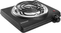 Single Hot Plate Electric Stove with Stainless Steel Grill (1000W) Pack of 2 D34928