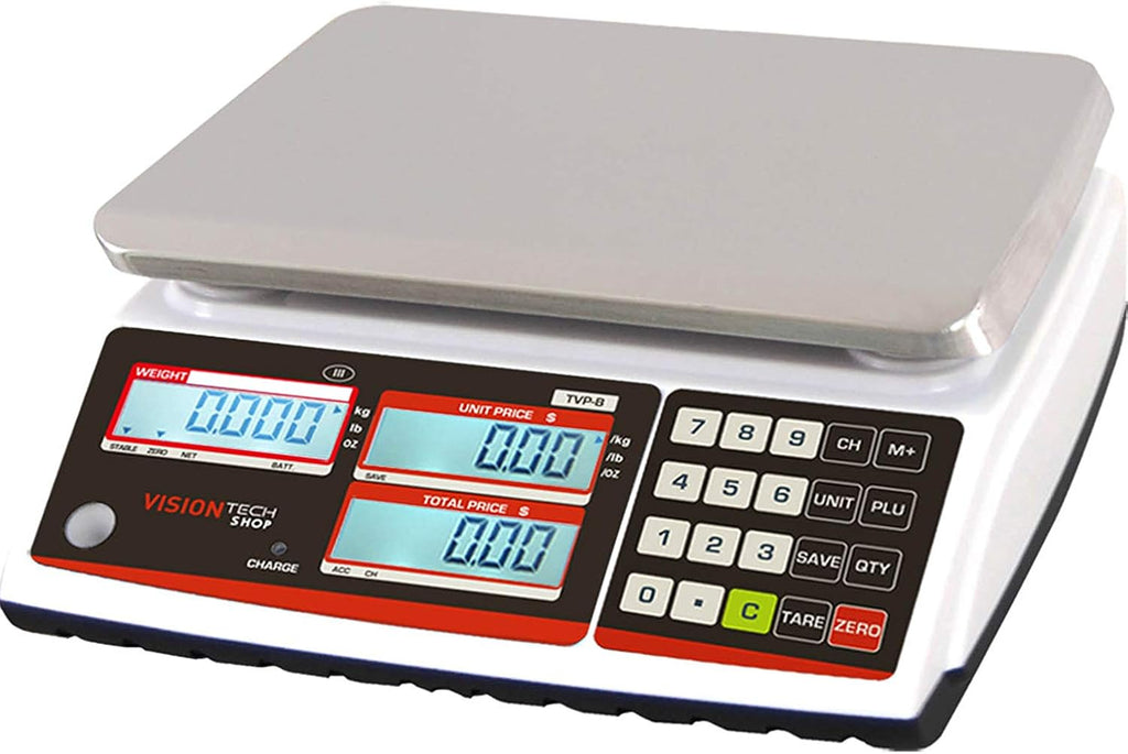 Price Computing Scale, 60lb Capacity, 0.01lb Readability X90523