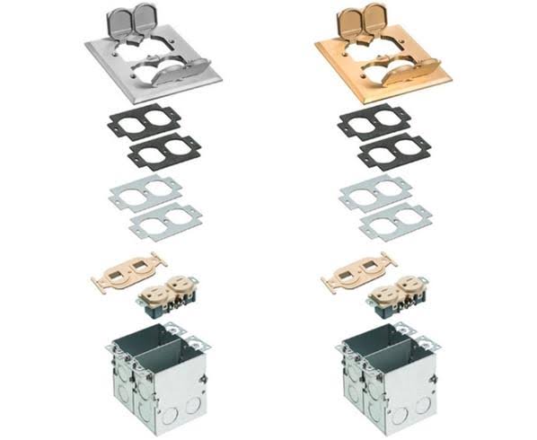 2 Gang Floor Box O702703