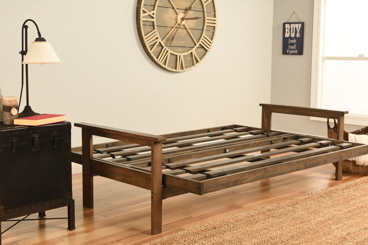 Rustic Walnut Finish Futon V16270