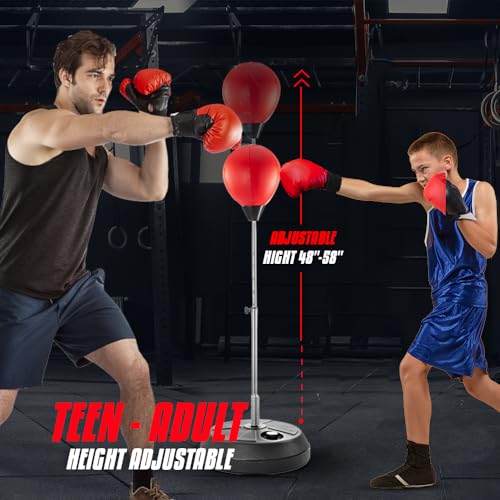 Height Adjustable Punching Bag with Stand D4734