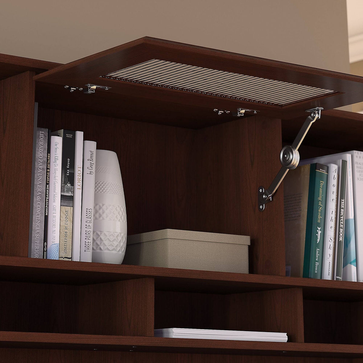 Corner Desk with Hutch and 2 Drawer File Cabinet T705