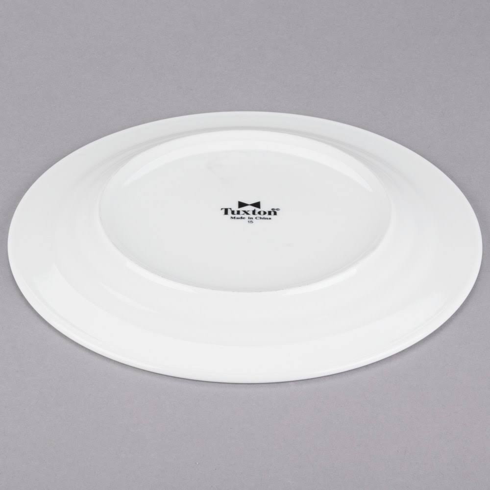 Pearl White Rolled Edge Plate W296543