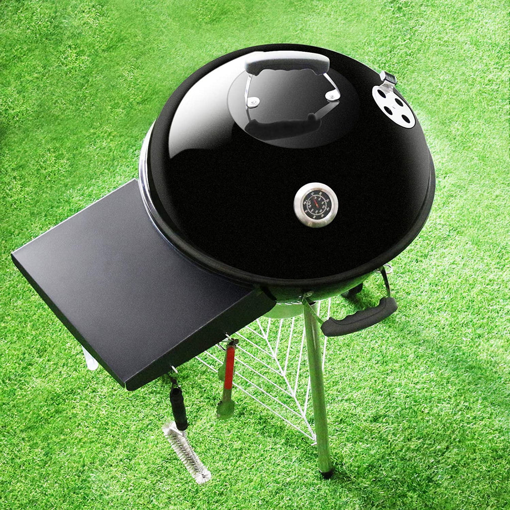 Black Powder Coated Steel Grill Table Shelf H880
