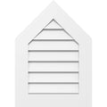 Peaked Top Surface Mount PVC Gable Vent 7/12 Pitch M80347