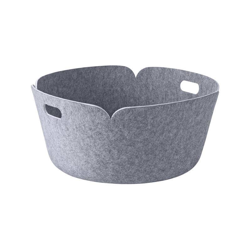 Midnight Blue Round Basket N9208