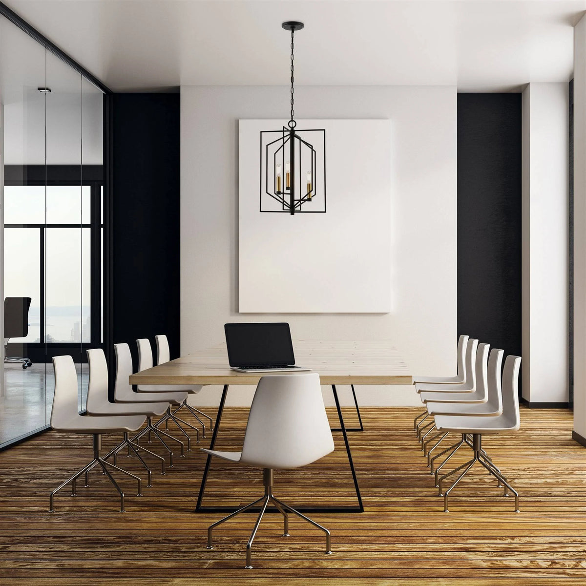 21x22 3-Light Modern Farmhouse Pendant Chandelier J855