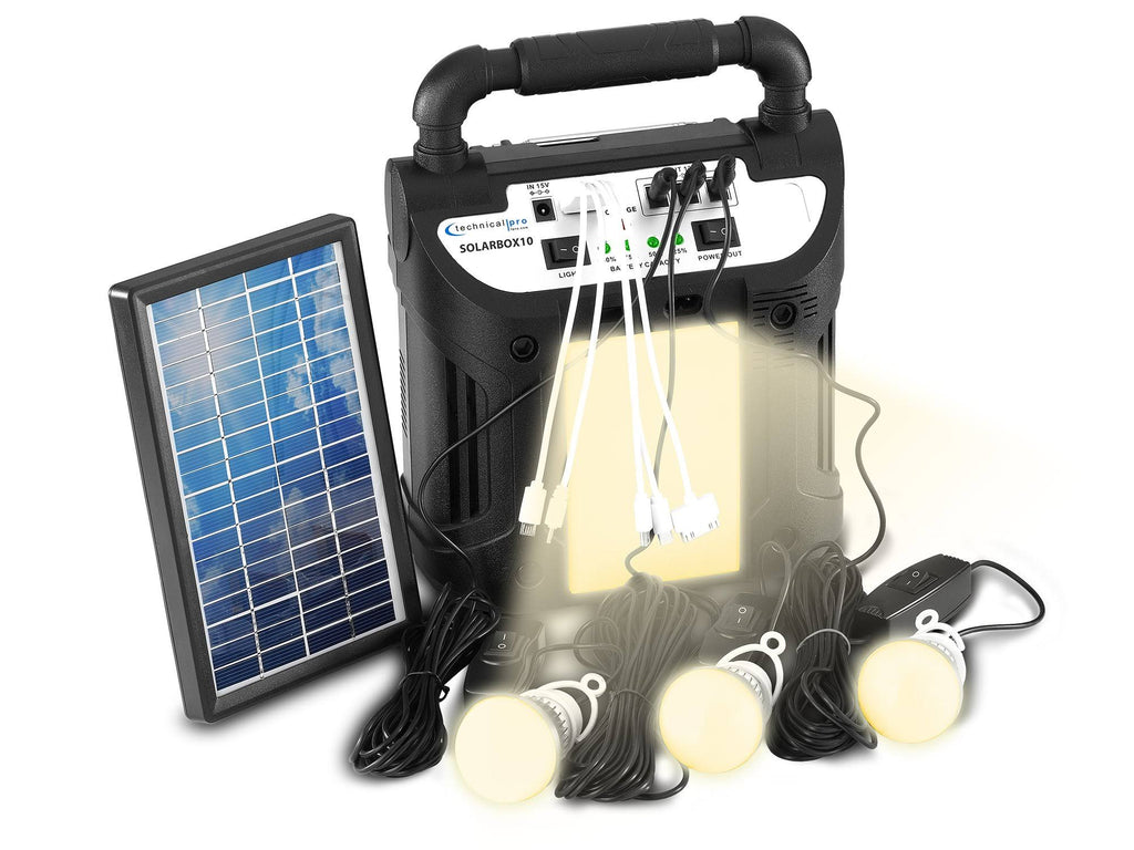 9-in-1 Solar Power Bank Speaker with 12V 3000 mAh Battery M939279