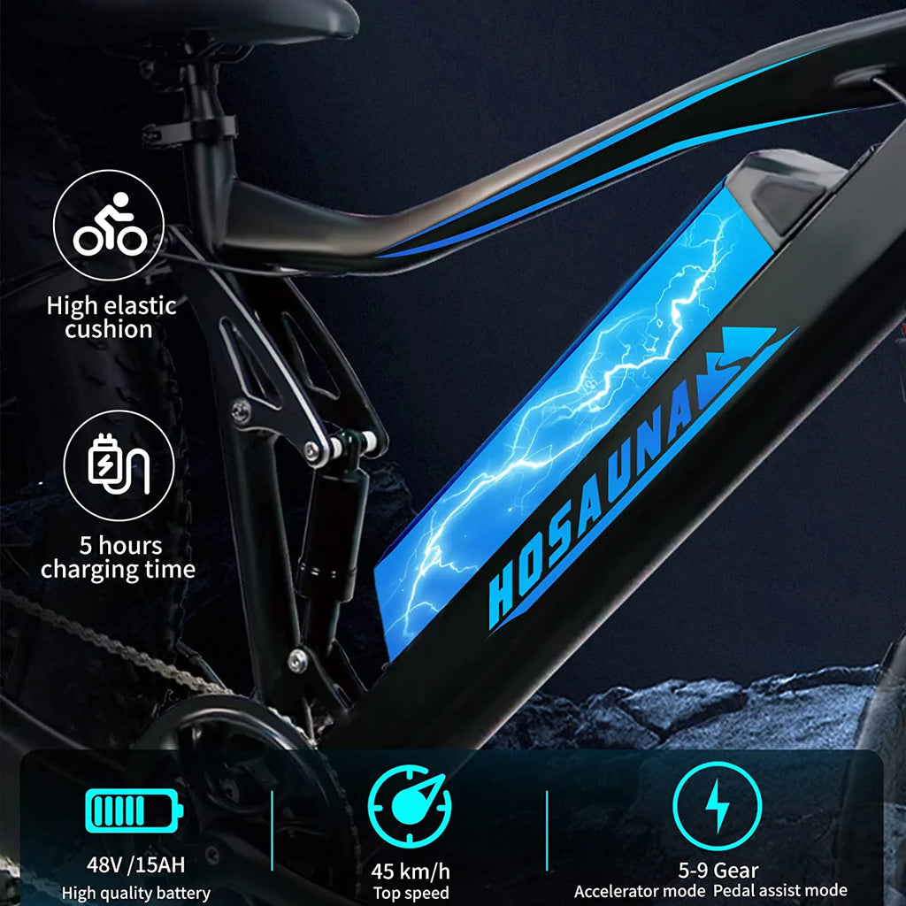 500W 26'' Fat Tire Electric Mountain Bike L50946