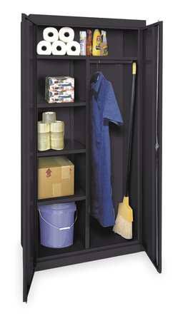 Storage Cabinet, Gray, 78 in H, 36 in W N7491