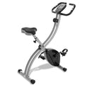 Folding Upright Stationary Exercise Bike with Magnetic Resistance H192264