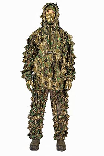 Camouflage Leafy Hunting Jacket with Hood X106202