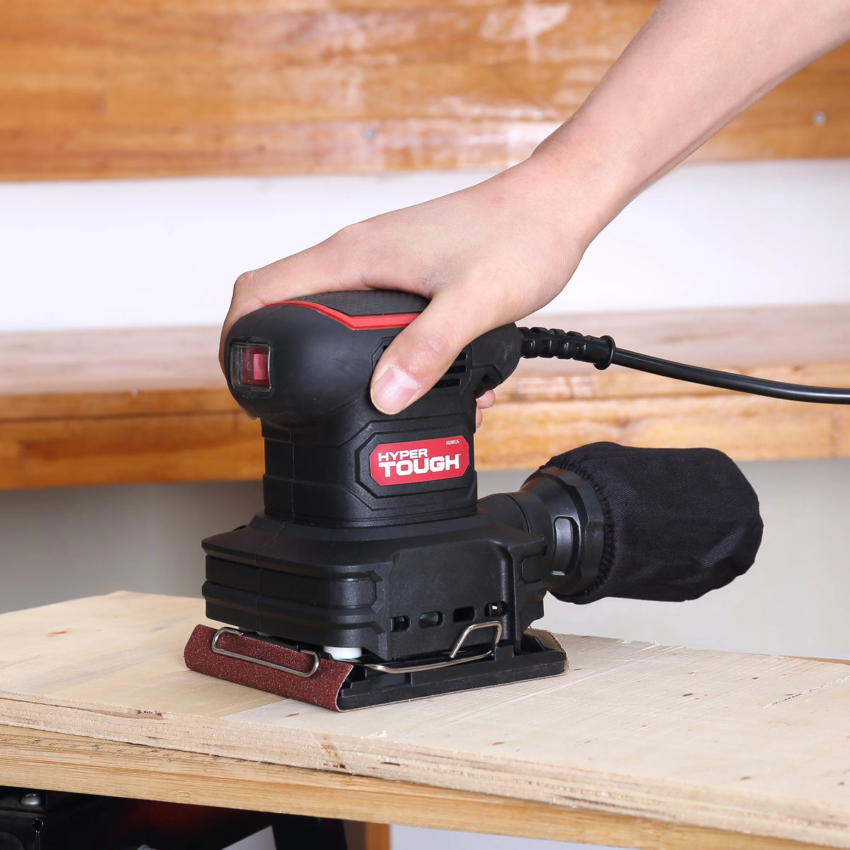 2 Amp Corded 1/4 Sheet Palm Sander with Dust Bag A21814