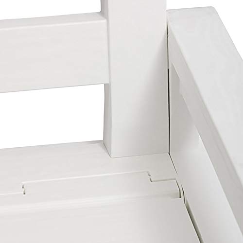 White 70 Gallon Lockable Box Chest Bench G579